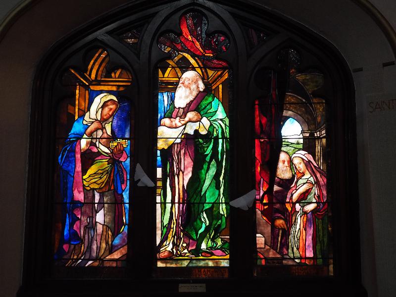 Pittsfield, Massachusetts (MA): St Stephen's Episcopal Church: Presentation in the Temple (Mary Tillinghast)