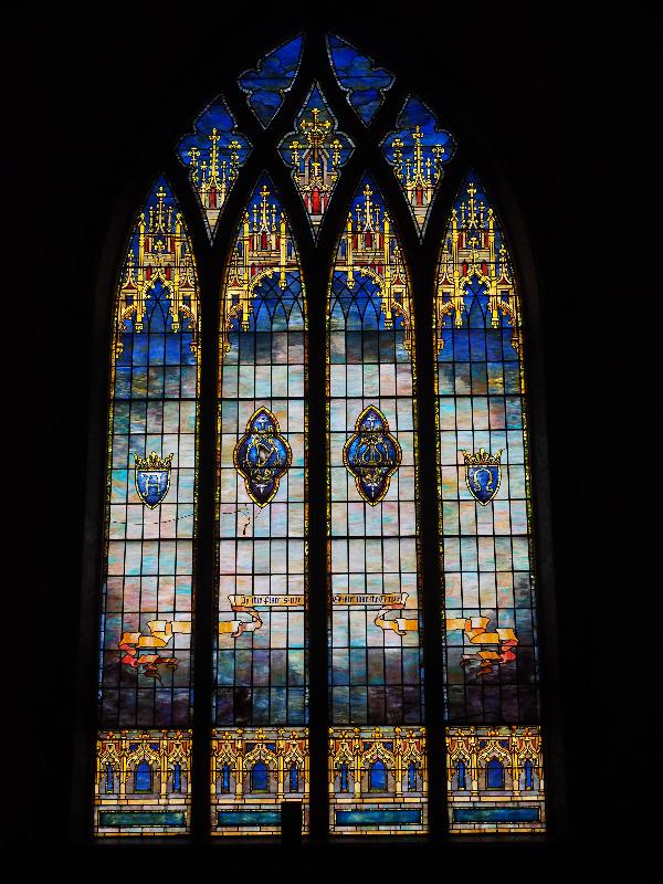 Pittsfield, Massachusetts (MA): First United Methodist Church: ornamental window (Tiffany Studios)