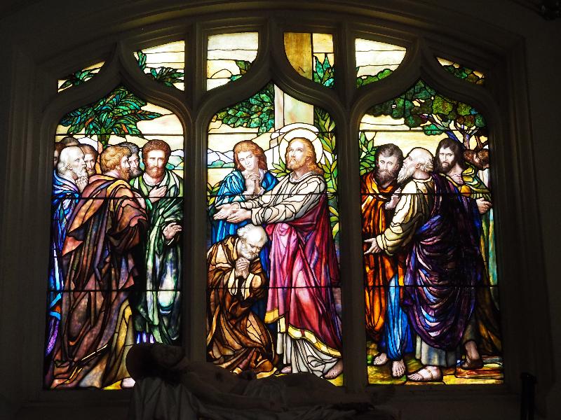 Troy, New York (NY): St Joseph's Church: Christ and Apostles