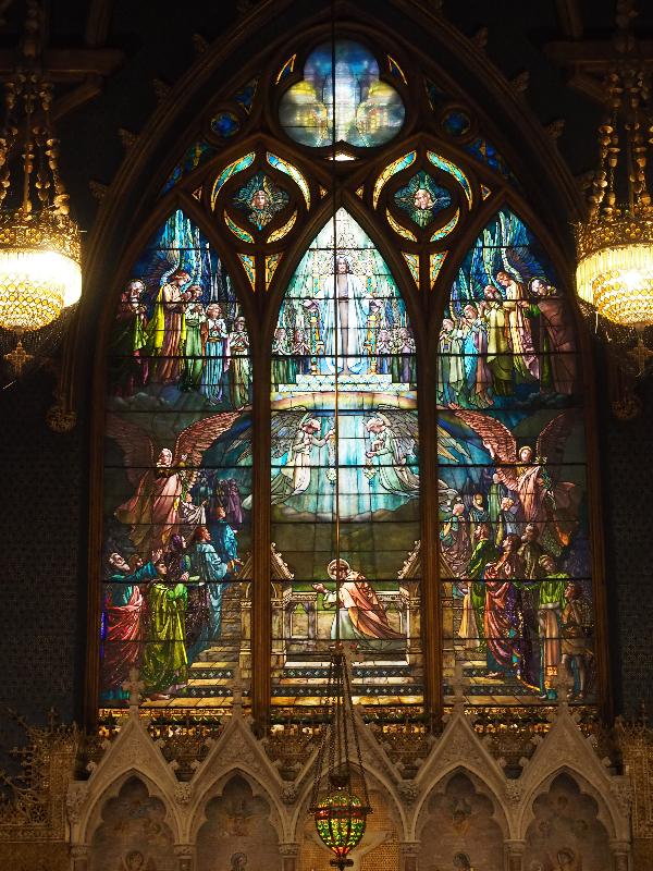 Troy, New York (NY): St Paul's Episcopal Church: Vision of St. Paul (1903, Jacob Adolphus Holzer)