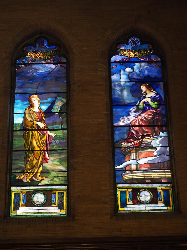 Wellesley, Massachusetts (MA): Wellesley College, Houghton Chapel: The True Path, Poetess on the Ivory Tower (1901, John La Farge)