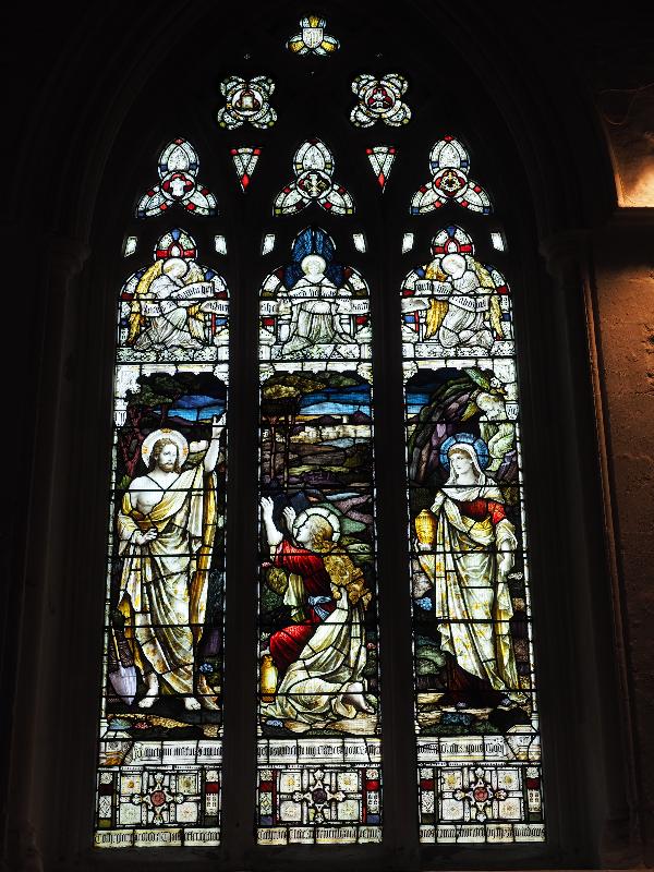 Leicester, England: Leicester Cathedral: Noli Me Tangere (1902, Heaton, Butler and Bayne)