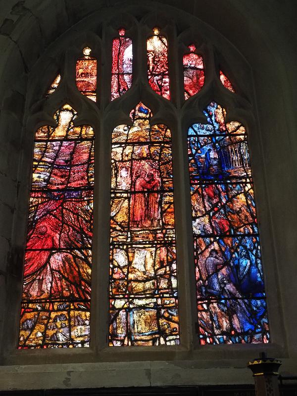Leicester, England: Leicester Cathedral: Richard III Memorial Window (2016, Thomas Denny)