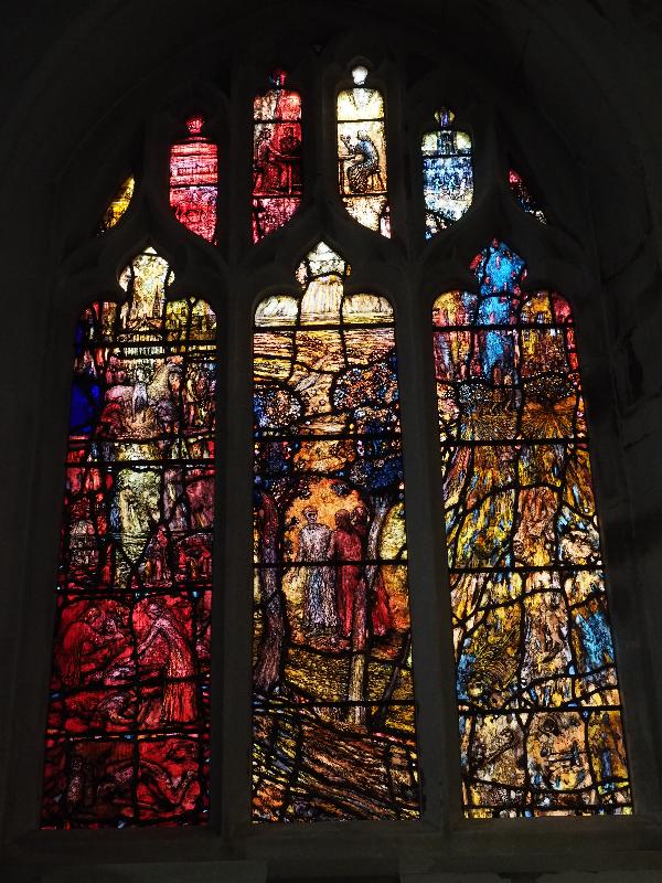 Leicester, England: Leicester Cathedral: Richard III Memorial Window (2016, Thomas Denny)