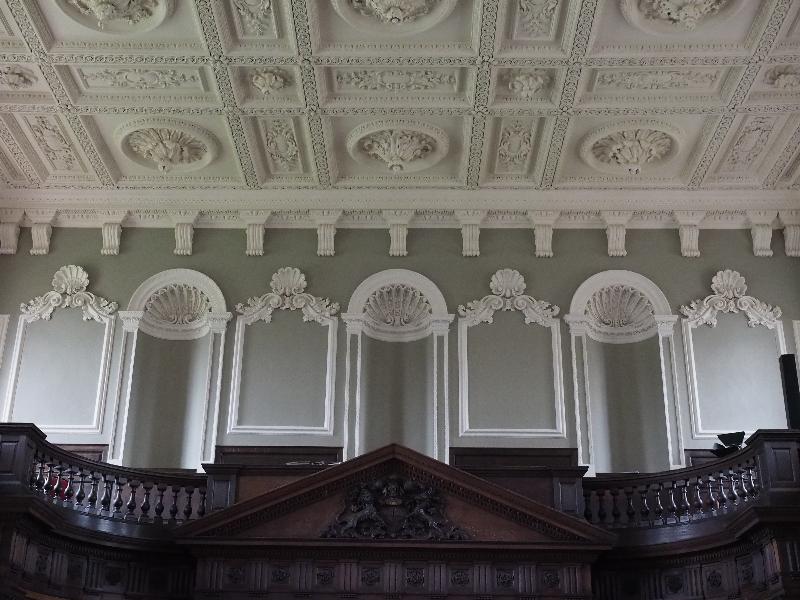 Cambridge, England: Senate House: interior decoration
