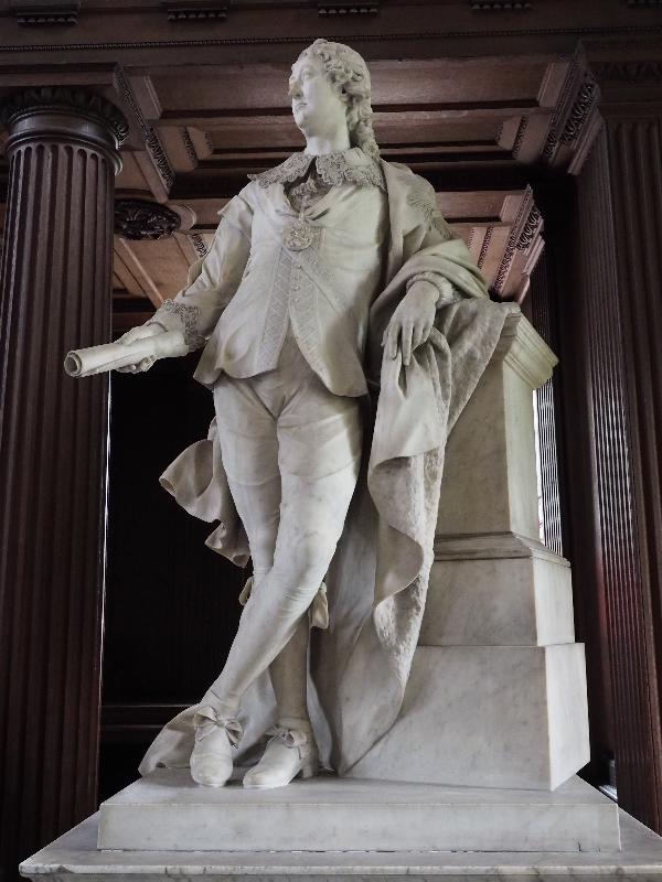 Cambridge, England: Senate House: Charles Seymour, 6th Duke of Somerset (1756, J. M. Rysbrack)
