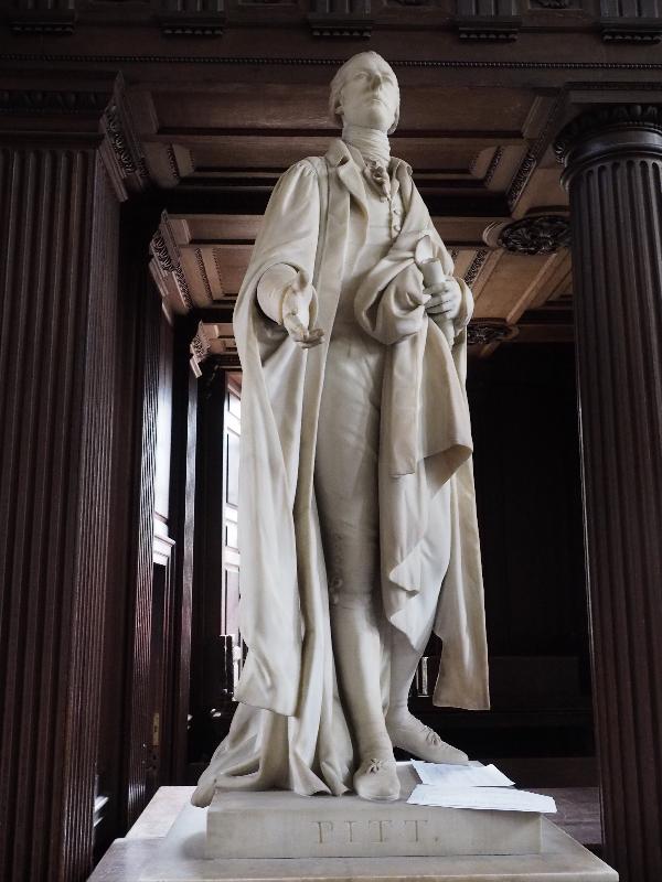 Cambridge, England: Senate House: William Pitt (1812, J. Nollekens)