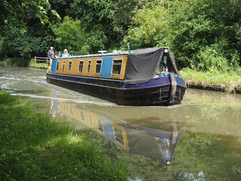 Shenton, England: Ashby de la Zouch Canal: canal boat