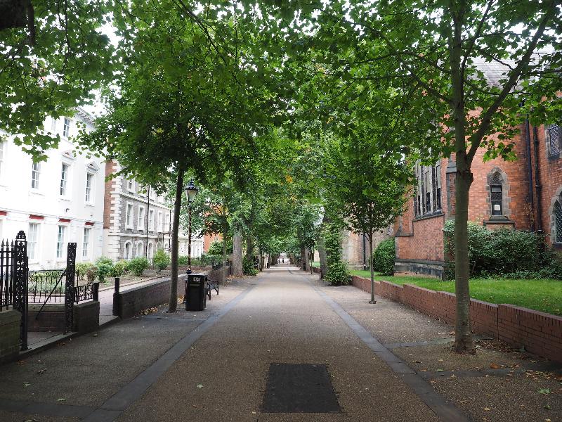 Leicester, England: New Walk: view