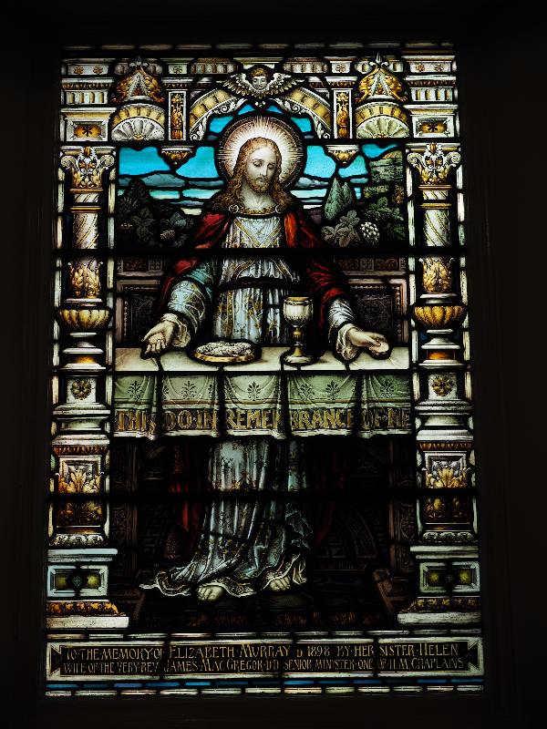 Edinburgh, Scotland: St Cuthbert's Church: Christ Breaking The Bread (Ballantine & Gardiner)