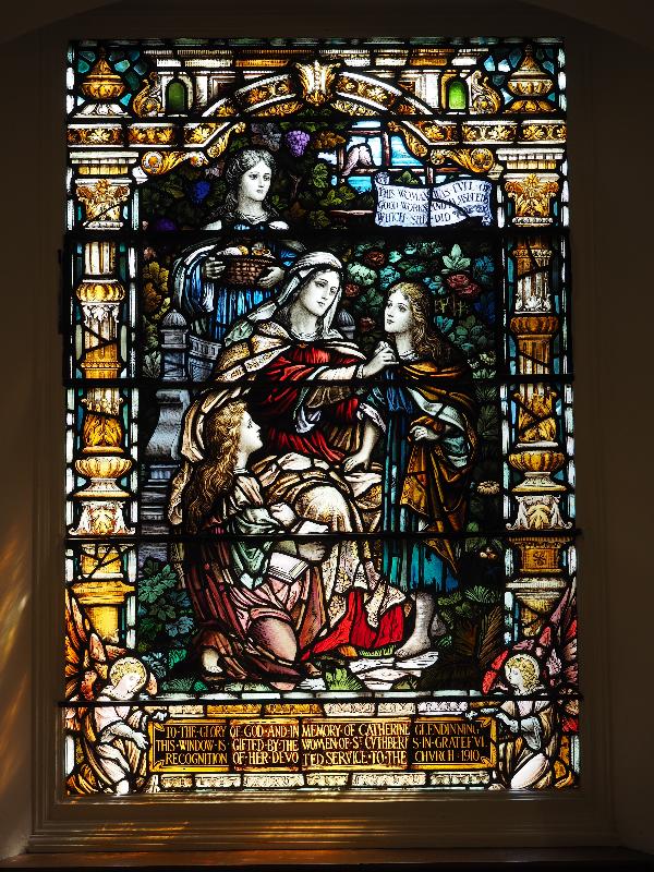 Edinburgh, Scotland: St Cuthbert's Church: Dorcas (1910, Ballantine & Gardiner)