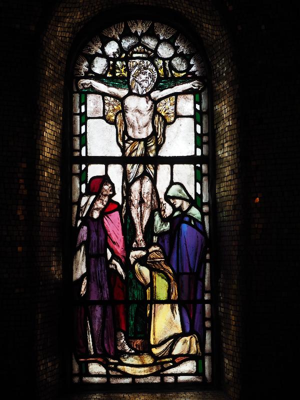 Edinburgh, Scotland: St Cuthbert's Church: The Crucifixion (Douglas Strachan)