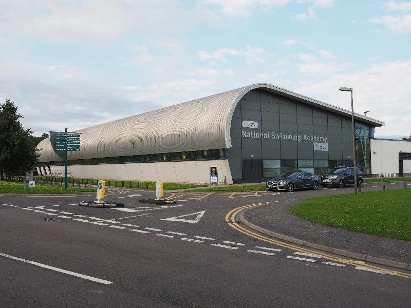 Stirling, Scotland: University of Stirling: National Swimming Academy (2001, FaulknerBrowns Architects)
