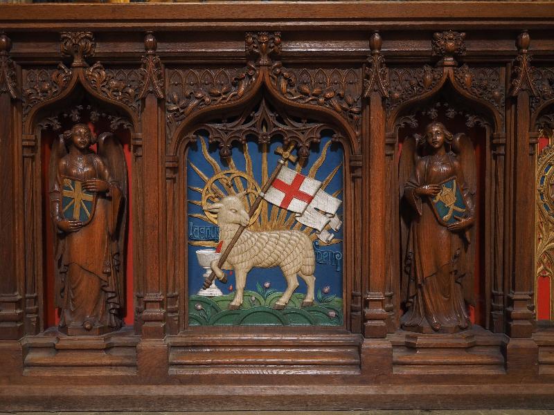 Edinburgh, Scotland: St Giles' Cathedral: altar decoration