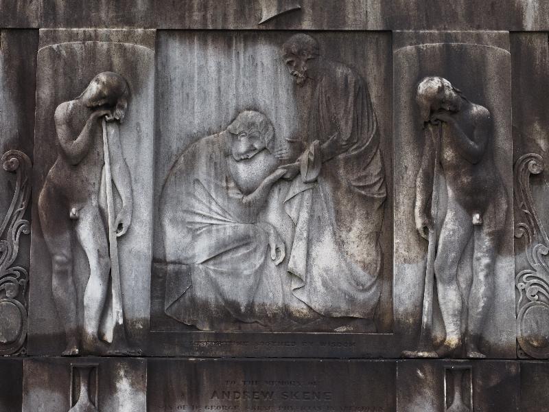 Edinburgh, Scotland: New Calton Burial Ground: Andrew Skene monument (1837, Patric Park)