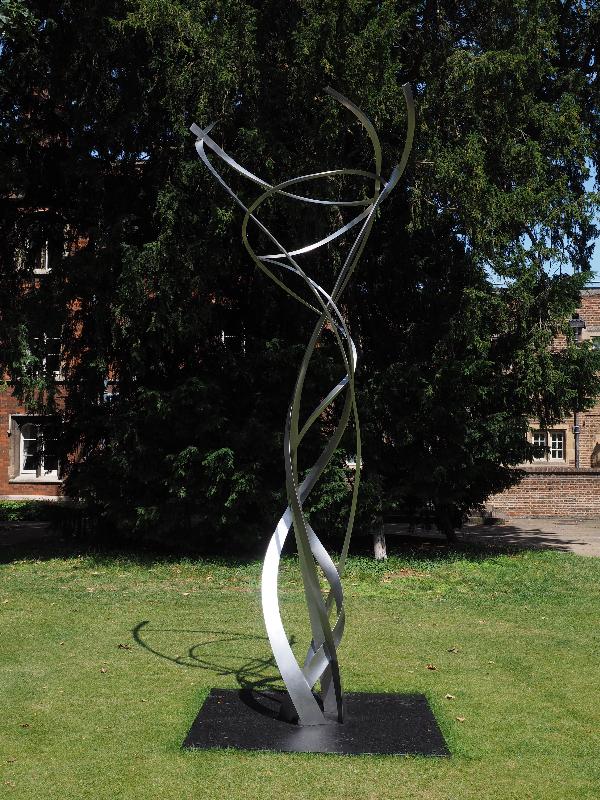 Cambridge, England: Jesus College: String Quartet (Shirazeh Houshiary, Sculpture in the Close 2017)