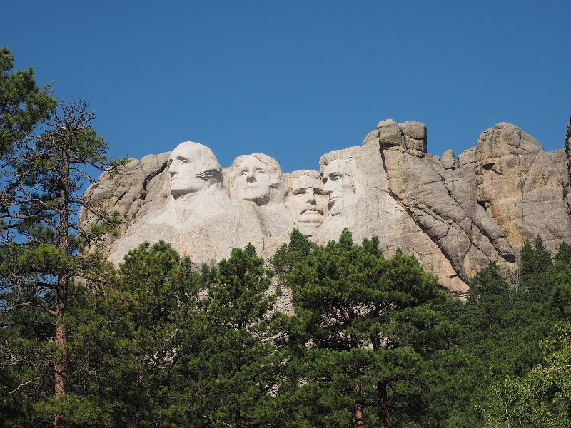 Keystone, South Dakota (SD): Mt Rushmore: view (monument 1927-1941, lead sculptor Gutzon Borglum)