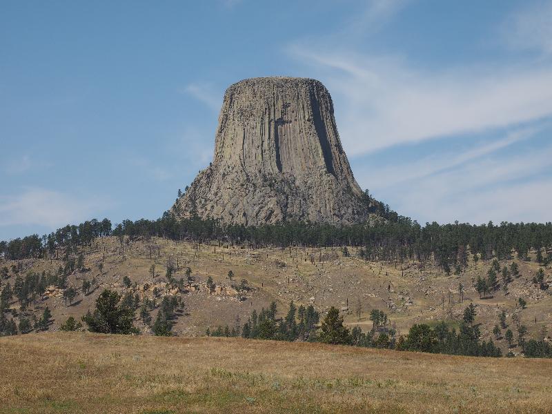 Devils Tower National Monument, Wyoming (WY): view from distance
