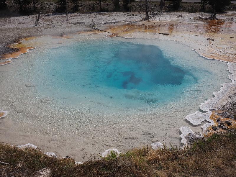 Yellowstone National Park, Wyoming (WY): Fountain Paint Pots trail: Silex Spring