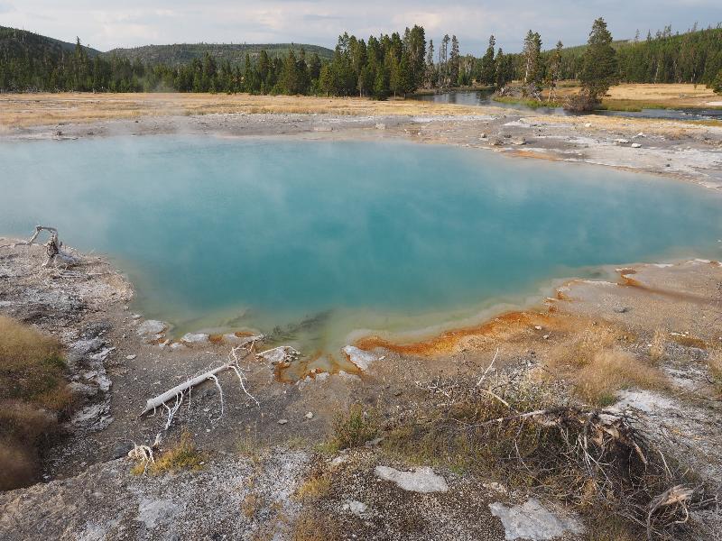 Yellowstone National Park, Wyoming (WY): Biscuit Basin: Black Diamond Pool or Wall Pool