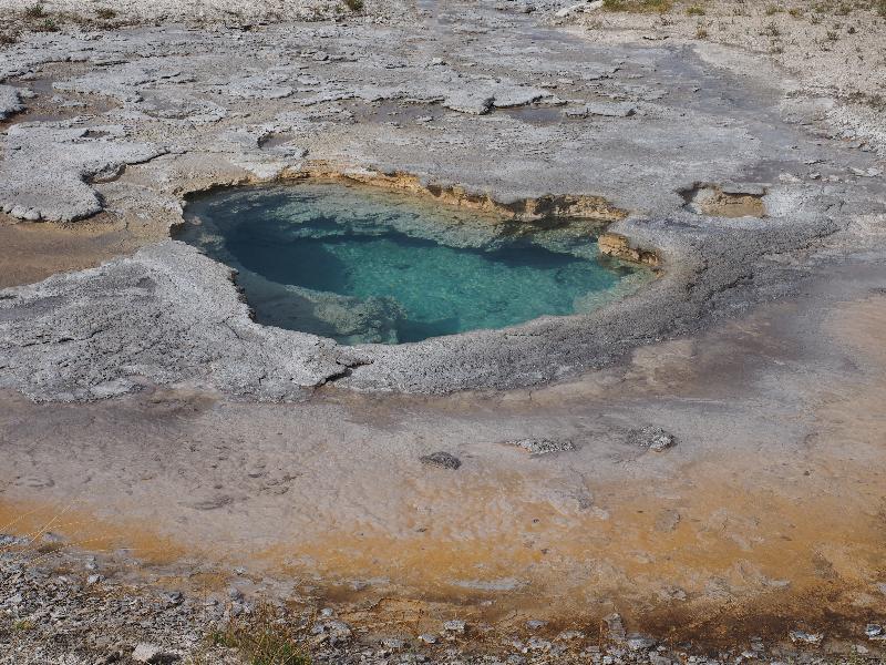 Yellowstone National Park, Wyoming (WY): Upper Geyser Basin: Depression Geyser (not spouting)