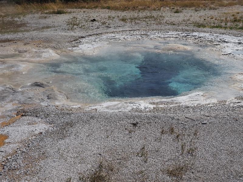 Yellowstone National Park, Wyoming (WY): Upper Geyser Basin: Spasmodic Geyser, right pool (not spouting)