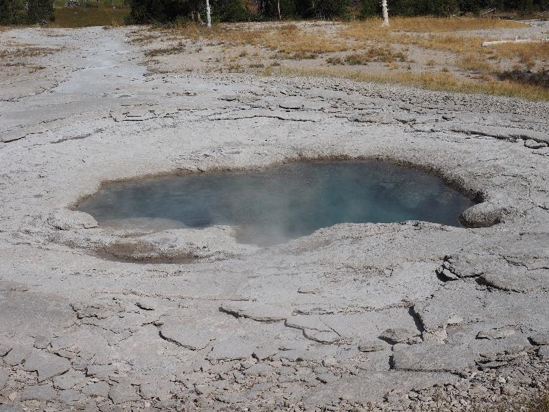 Yellowstone National Park, Wyoming (WY): Upper Geyser Basin: Spa Geyser (not spouting)