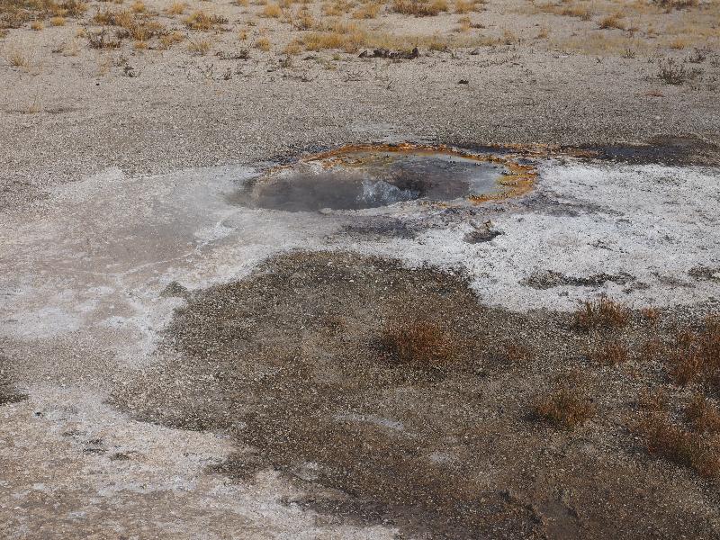 Yellowstone National Park, Wyoming (WY): Black Sand Basin: Perpetual Spouter bubbling