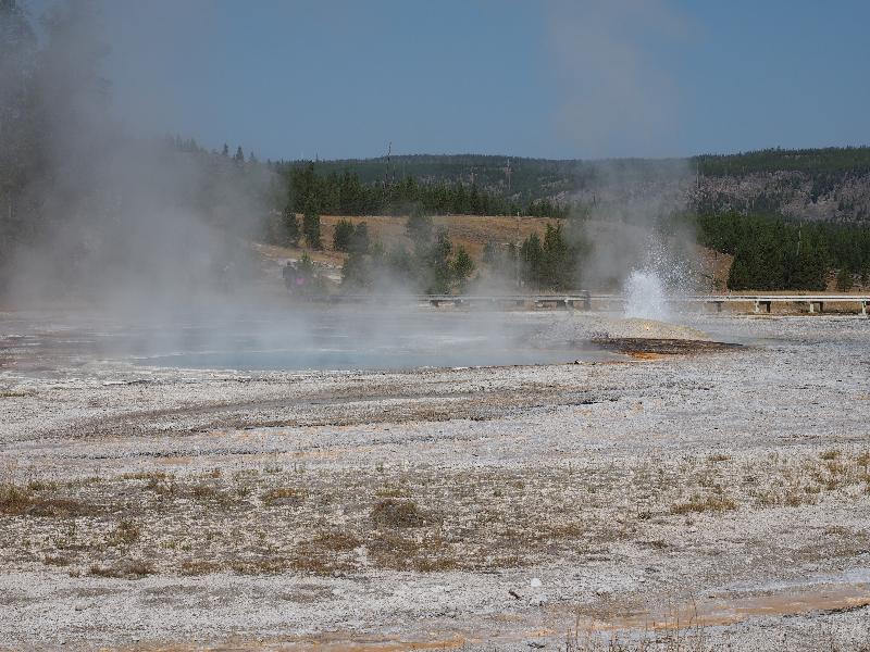 Yellowstone National Park, Wyoming (WY): Upper Geyser Basin: Comet Geyser spouting