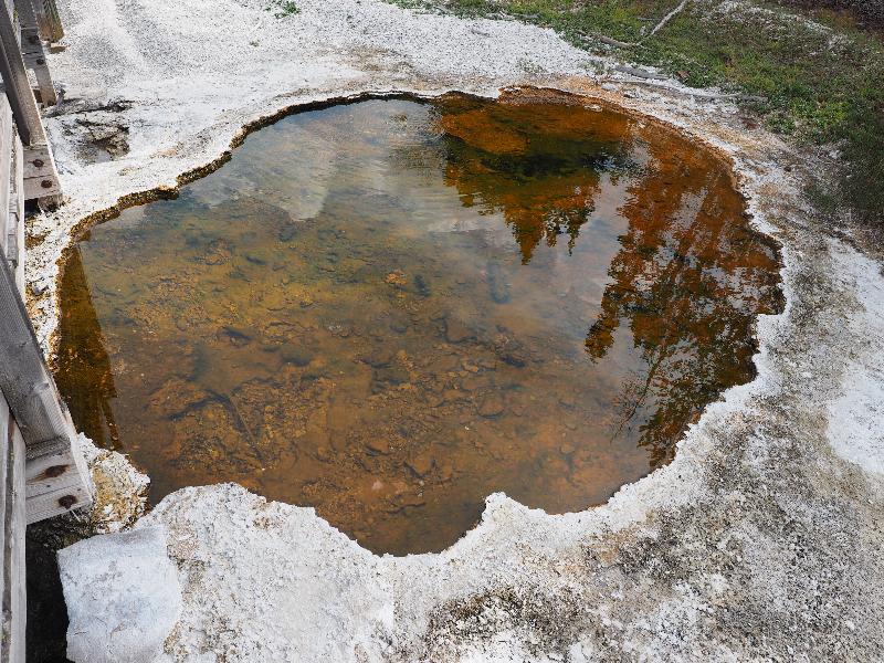Yellowstone National Park, Wyoming (WY): West Thumb Geyser Basin: Vandalized Pool