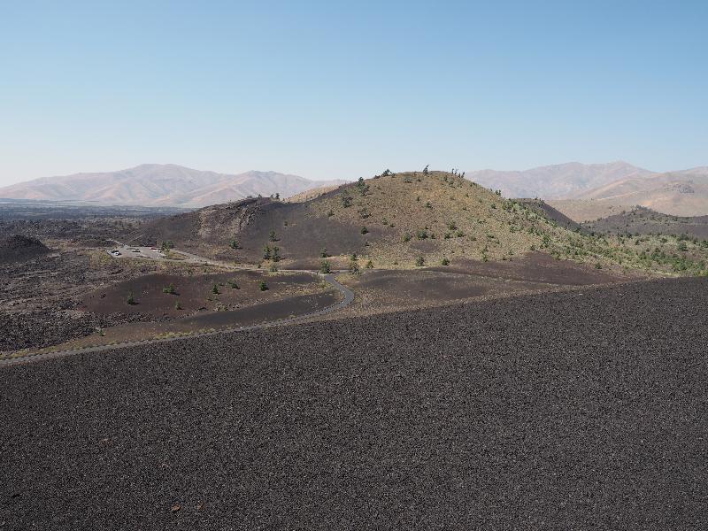 Craters Of The Moon National Monument, Idaho (ID): Inferno Cone: view from top of Big Craters