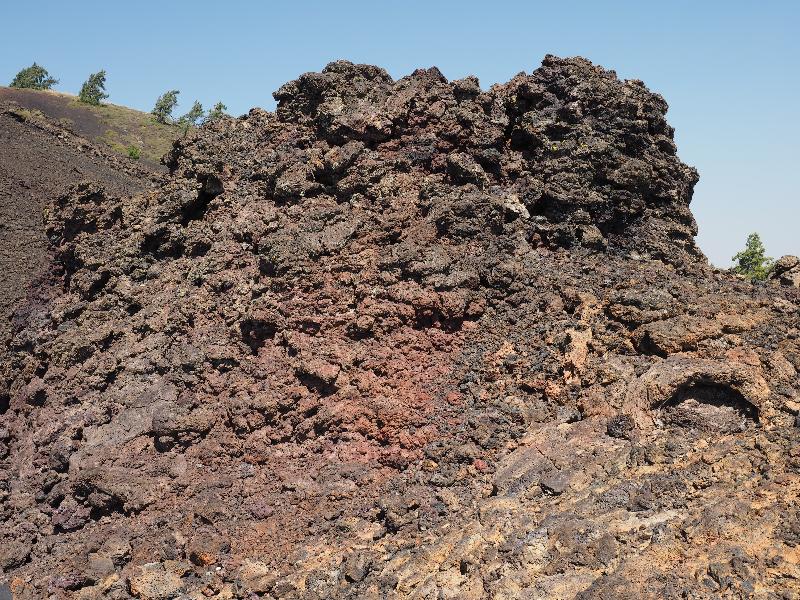 Craters Of The Moon National Monument, Idaho (ID): Snow Cone: volcanic rock