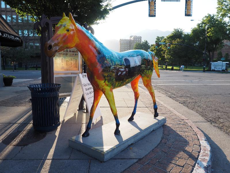 Ogden, Utah (UT): 25th Street: Jasper (horse sculpture, 2008, H. Henry & Son)