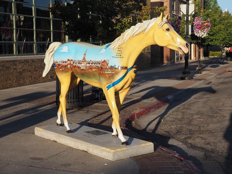 Ogden, Utah (UT): 25th Street: Ogden Union Station, Past & Present (horse sculpture, Donna & Jim Wilde, BJ Jensen & Miranda Jensen)