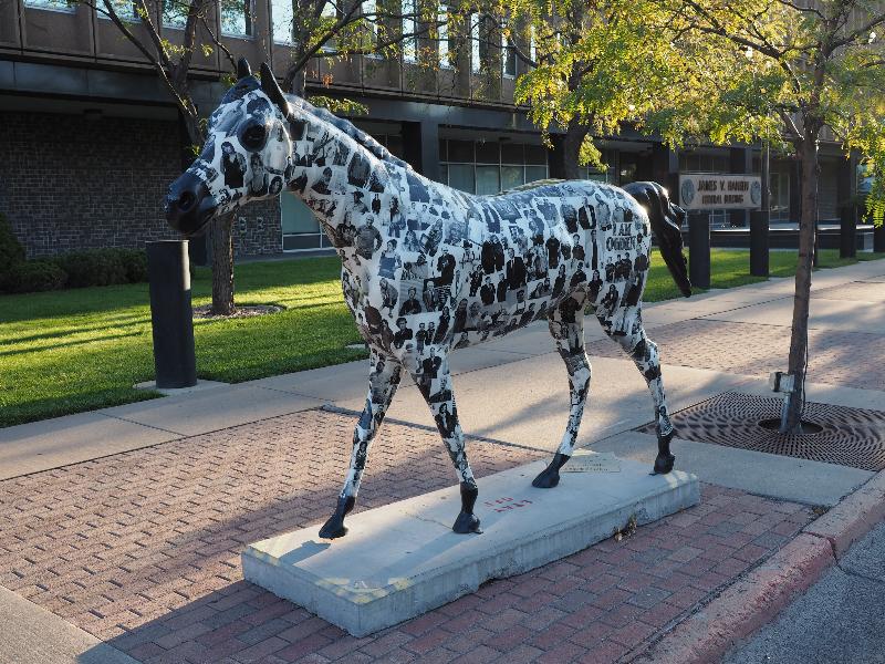 Ogden, Utah (UT): 25th Street: Historic 25th (horse sculpture, Cara Koolmees)