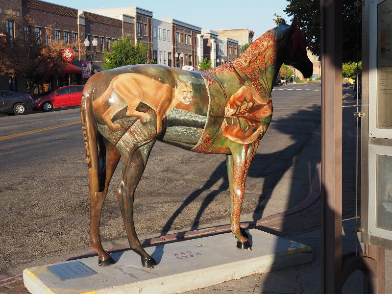 Ogden, Utah (UT): 25th Street: Northern Lights (horse sculpture, Lori Burlison)