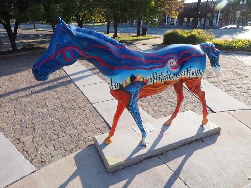 Ogden, Utah (UT): 25th Street: Summer Daze (horse sculpture, Lauren Tholen)