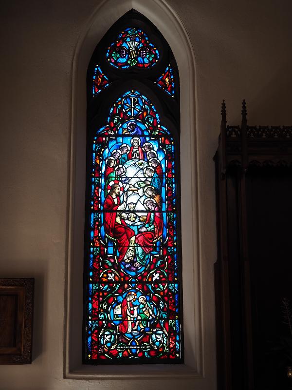 Salt Lake City, Utah (UT): Cathedral Church of St. Mark: Thompson Memorial Window, Last Supper (Connick)