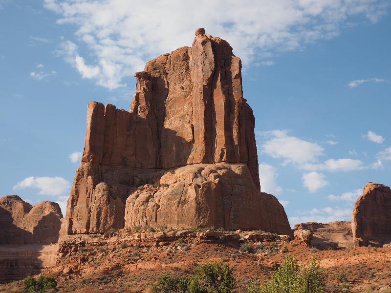 Arches National Park, Utah (UT): Arches Scenic Drive: Courthouse Towers