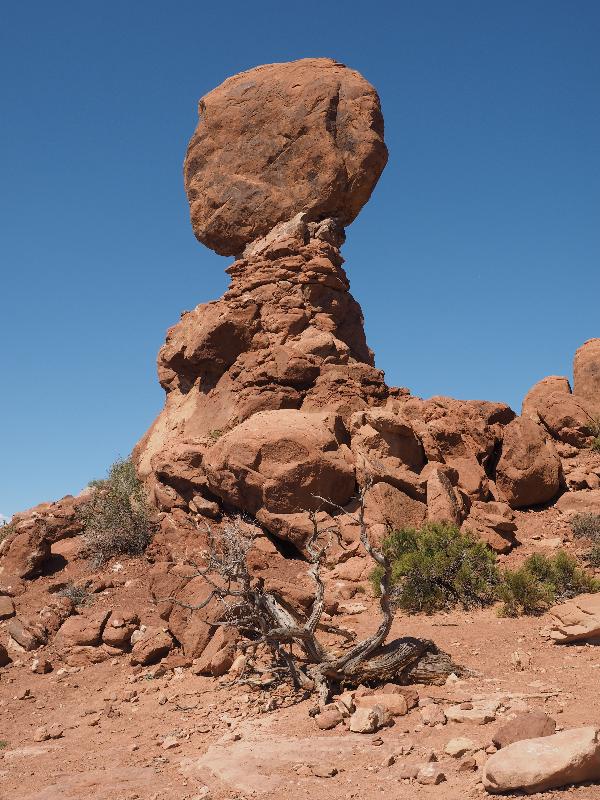 Arches National Park, Utah (UT): Arches Scenic Drive: Balanced Rock