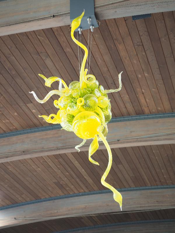 Bronx, New York (NY): New York Botanical Garden: Cypress Green Chandelier (2005, Dale Chihuly)