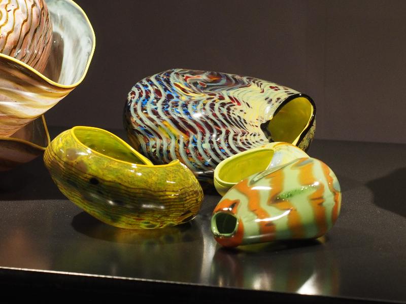 Bronx, New York (NY): New York Botanical Garden: Olivine Macchia Quartet (1981, Dale Chihuly)