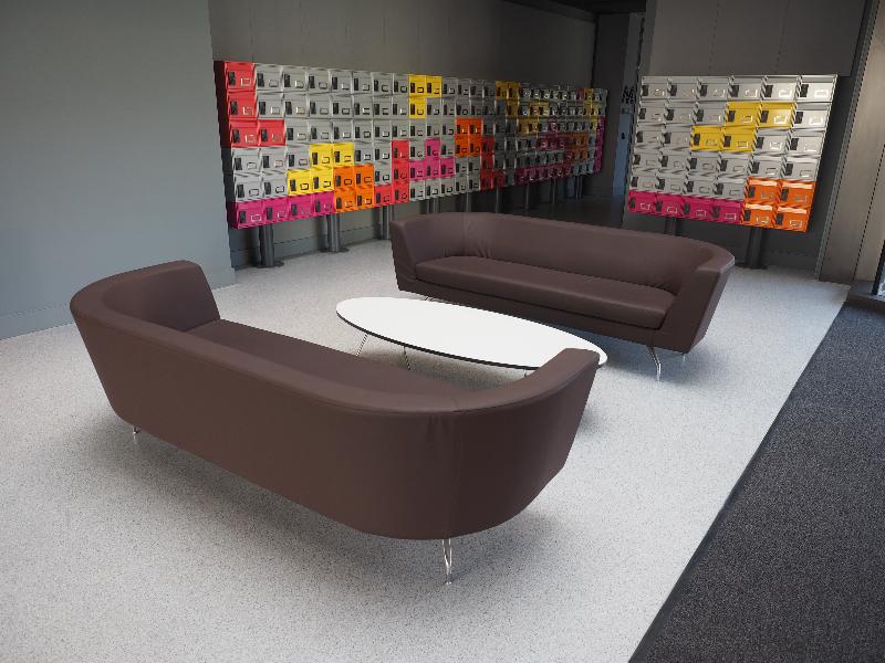 Cambridge, England: Girton College: Swirles Court, seating area (2015-2017, architect R H Partnership)