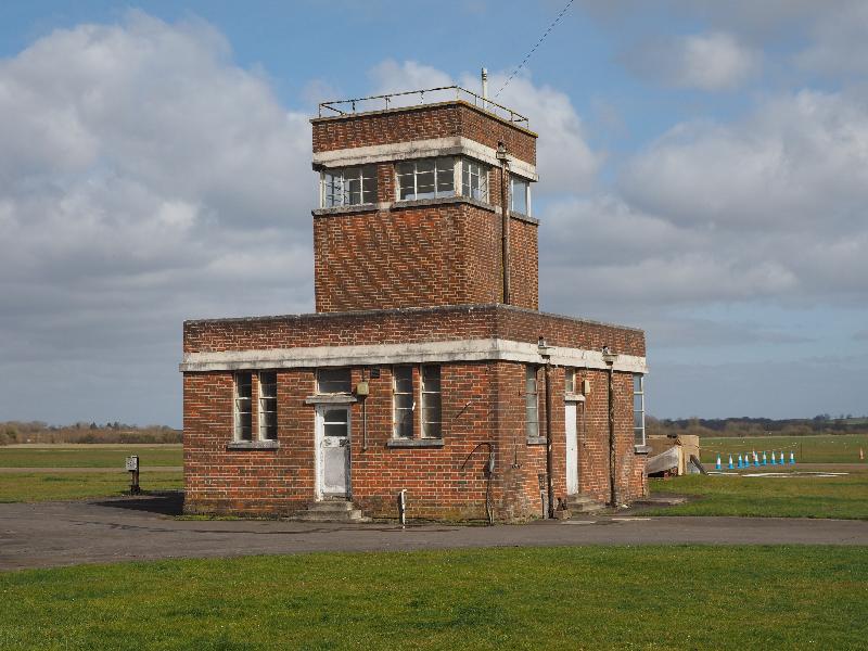 Bicester, England: Bicester Aerodrome: control tower (1934)
