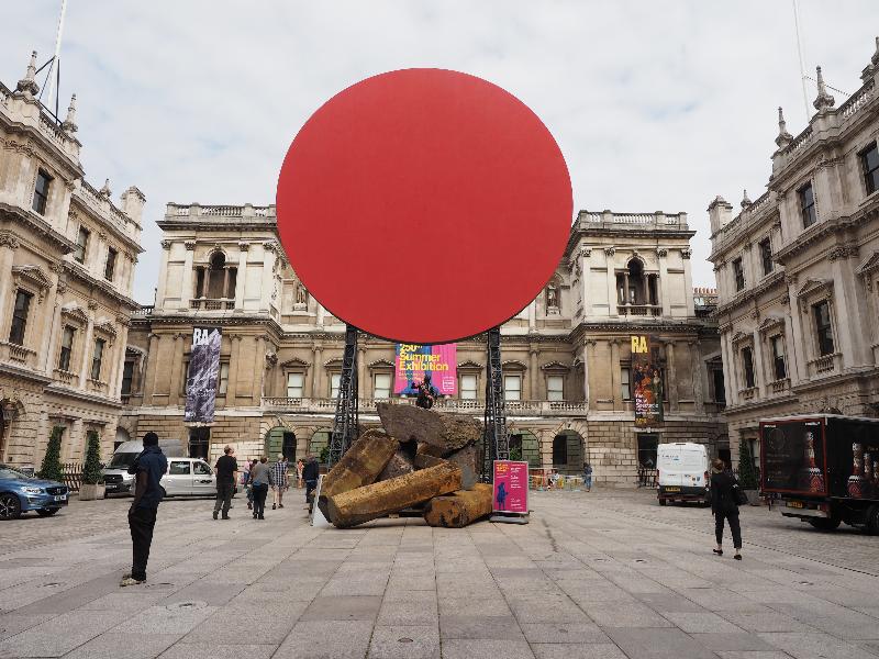 London, England: Royal Academy: Symphony for a Beloved Daughter (2018, Anish Kapoor)