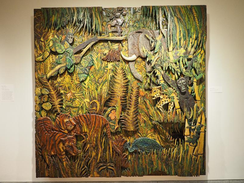 Portland, Maine (ME): Portland Museum of Art: Indian Jungle Scene (ca. 1966, Bernard Langlais)