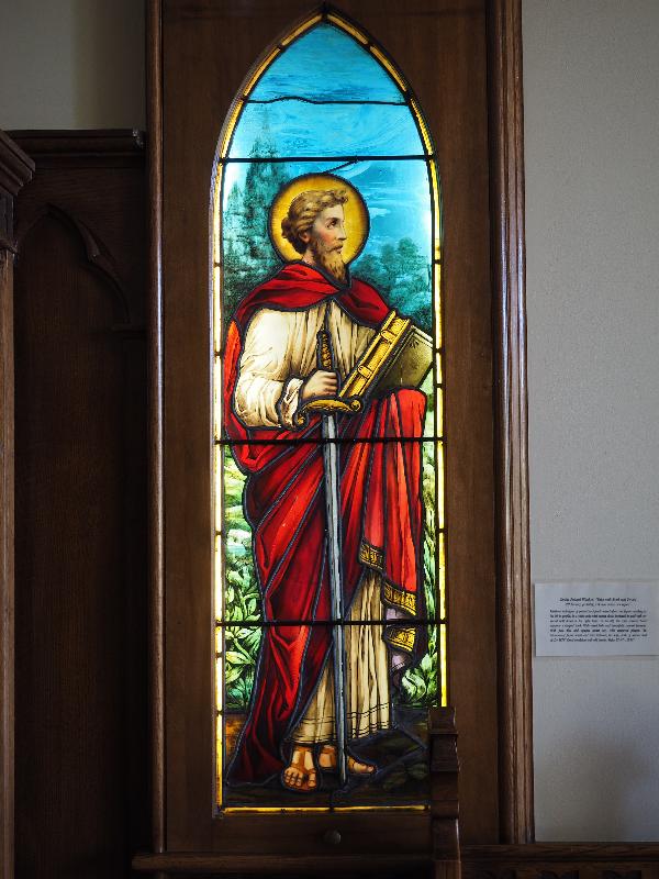 Bath, Maine (ME): Grace Episcopal Church: St Paul (Smith Memorial Window)