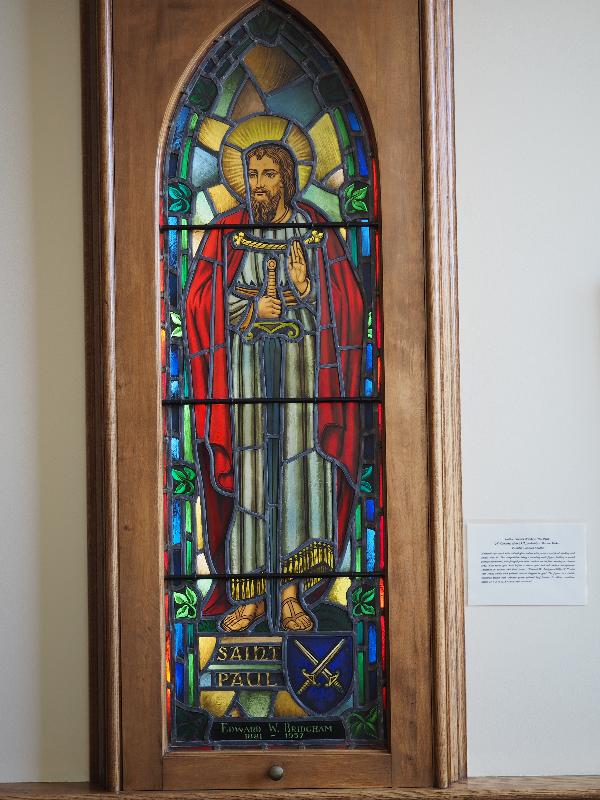 Bath, Maine (ME): Grace Episcopal Church: St Paul (Bridgham Memorial Window)