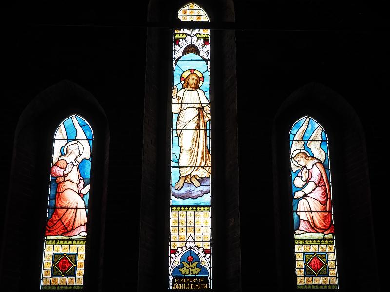 Bar Harbor, Maine (ME): St Saviour's Episcopal Church: Ascension (Helmuth Memorial Window, 1886)