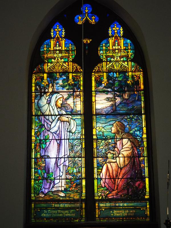Hulls Cove, Maine (ME): Church of Our Father: Resurrection (Parsons Memorial Window, 1928, Tiffany Studios)